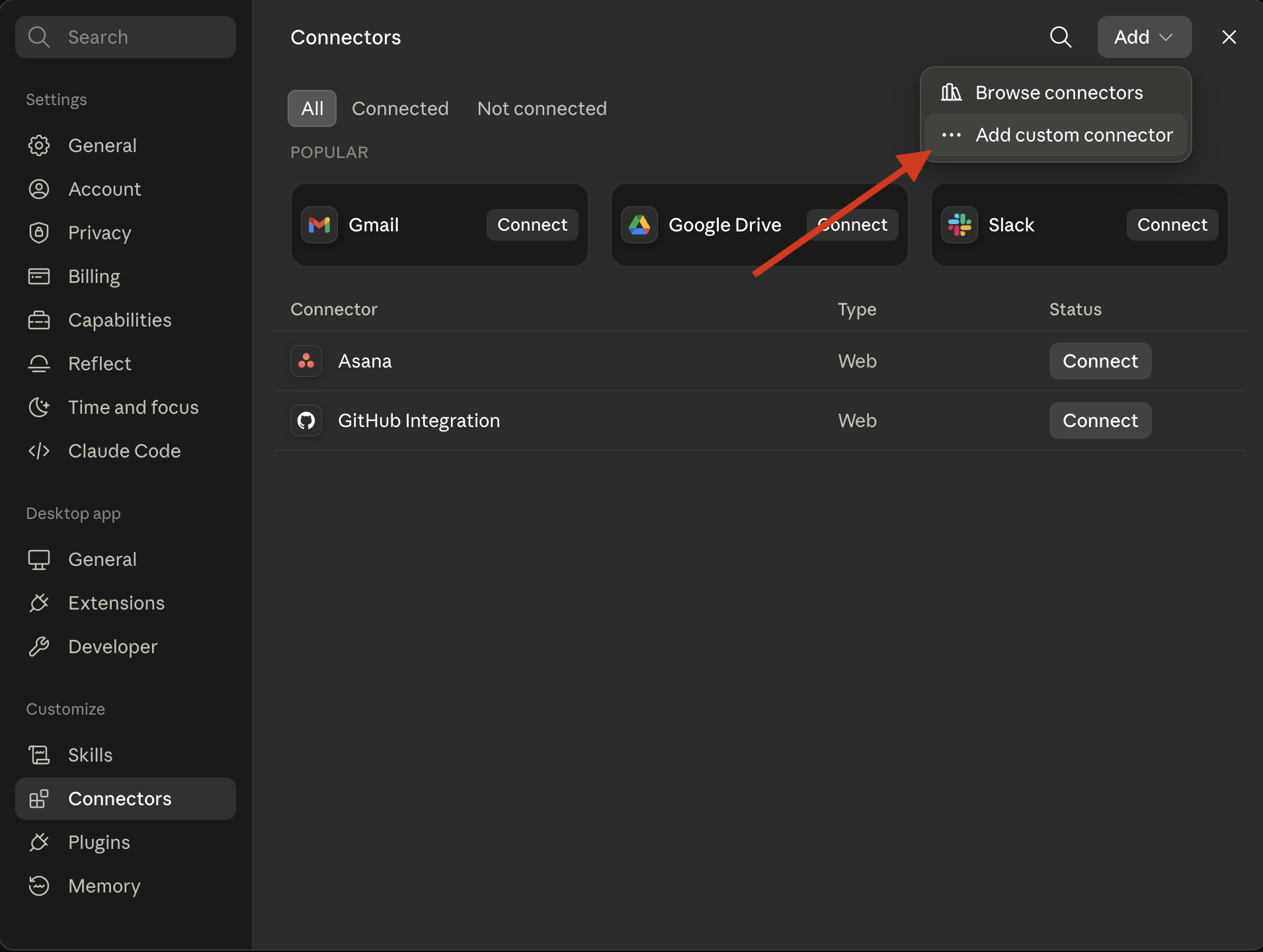 Claude Desktop config file location